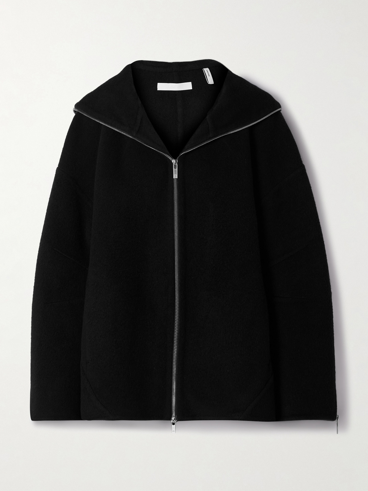 Helmut Lang Oversized Wool-felt Coat In Black