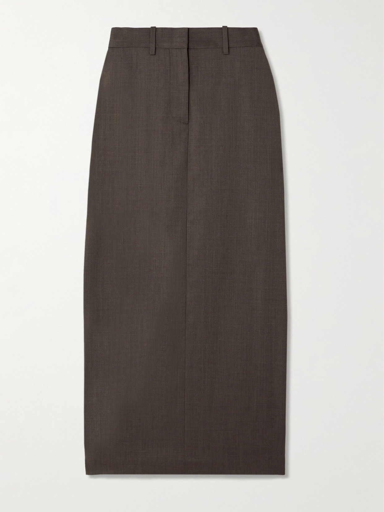 Helmut Lang - Wool Maxi Skirt - Brown