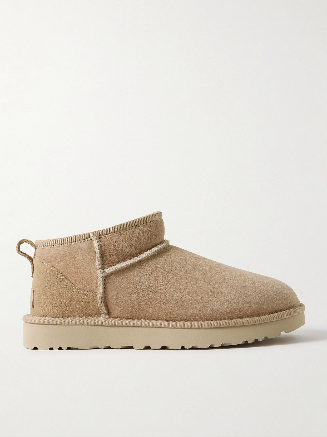 Shop Ugg Classic Ultra Mini Shearling Boots In Neutrals