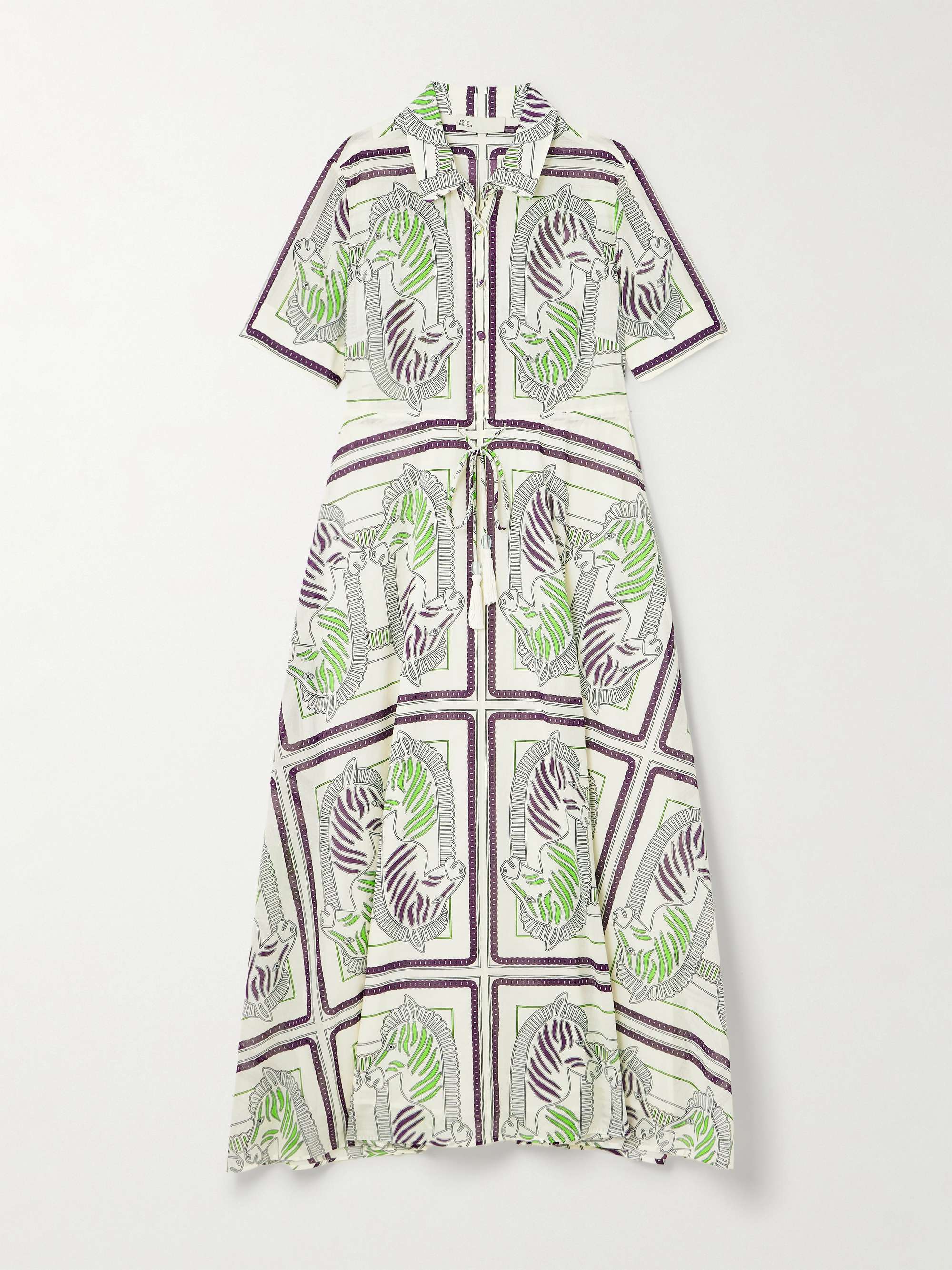 Tory burch printed cotton dress hotsell