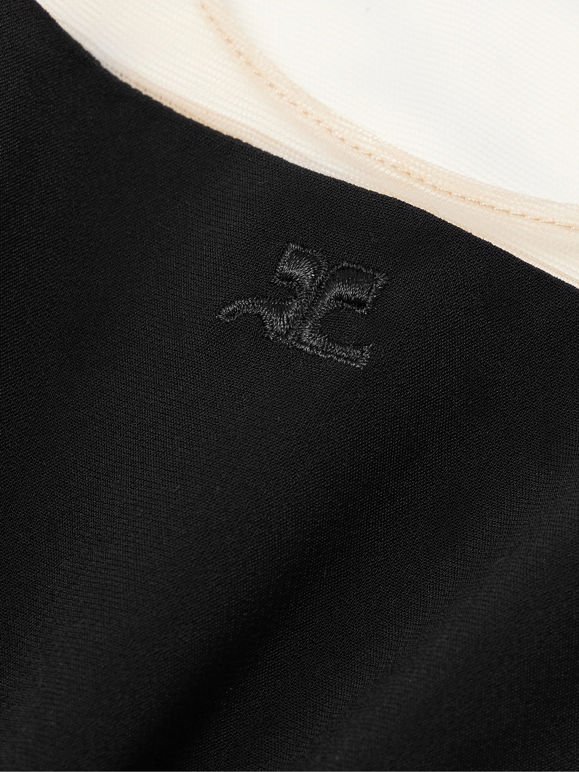 Courrèges Illusion jersey and stretch-tulle bodysuit thumbnail