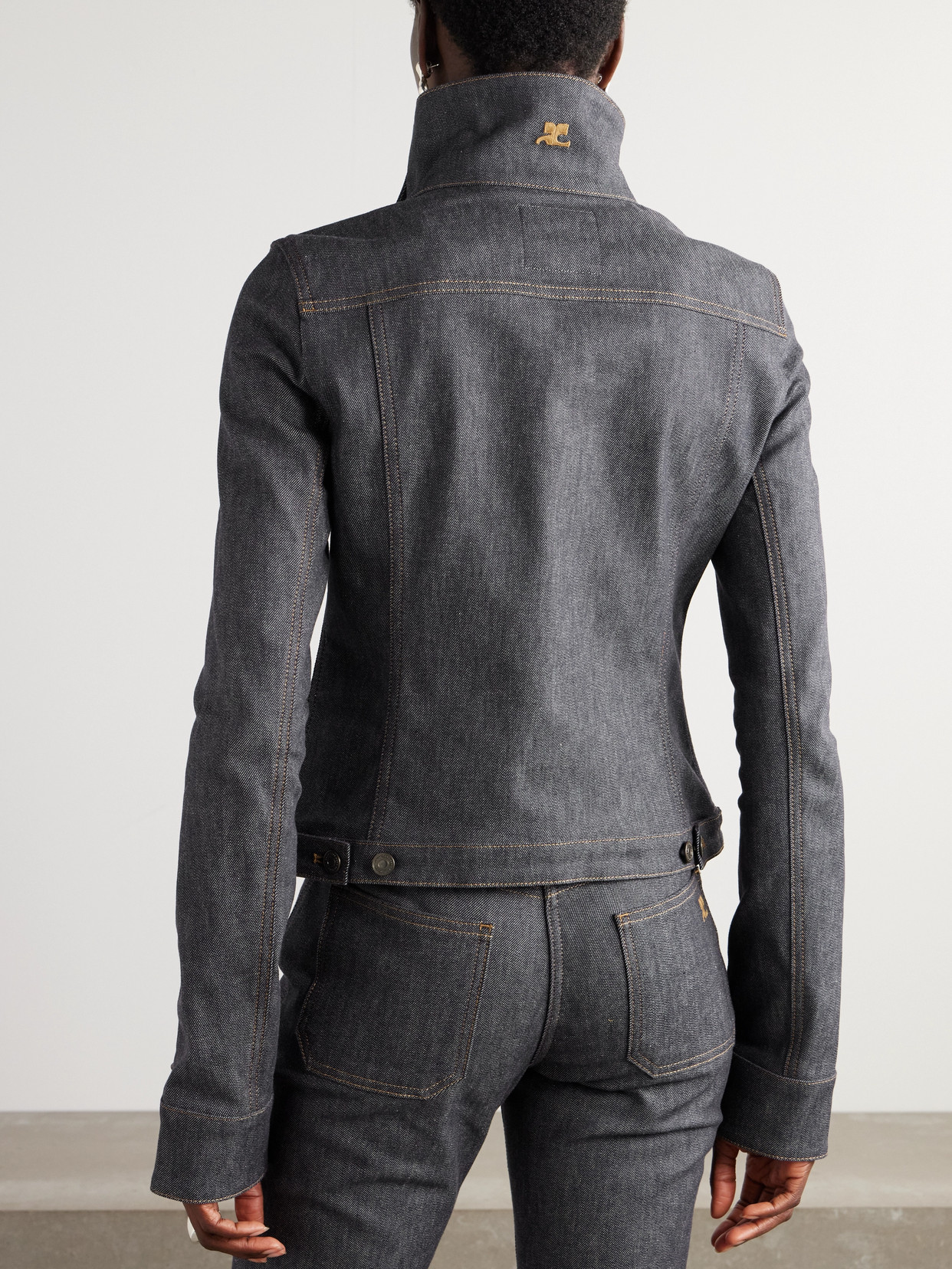 COURRÈGES CONVERTIBLE DENIM JACKET