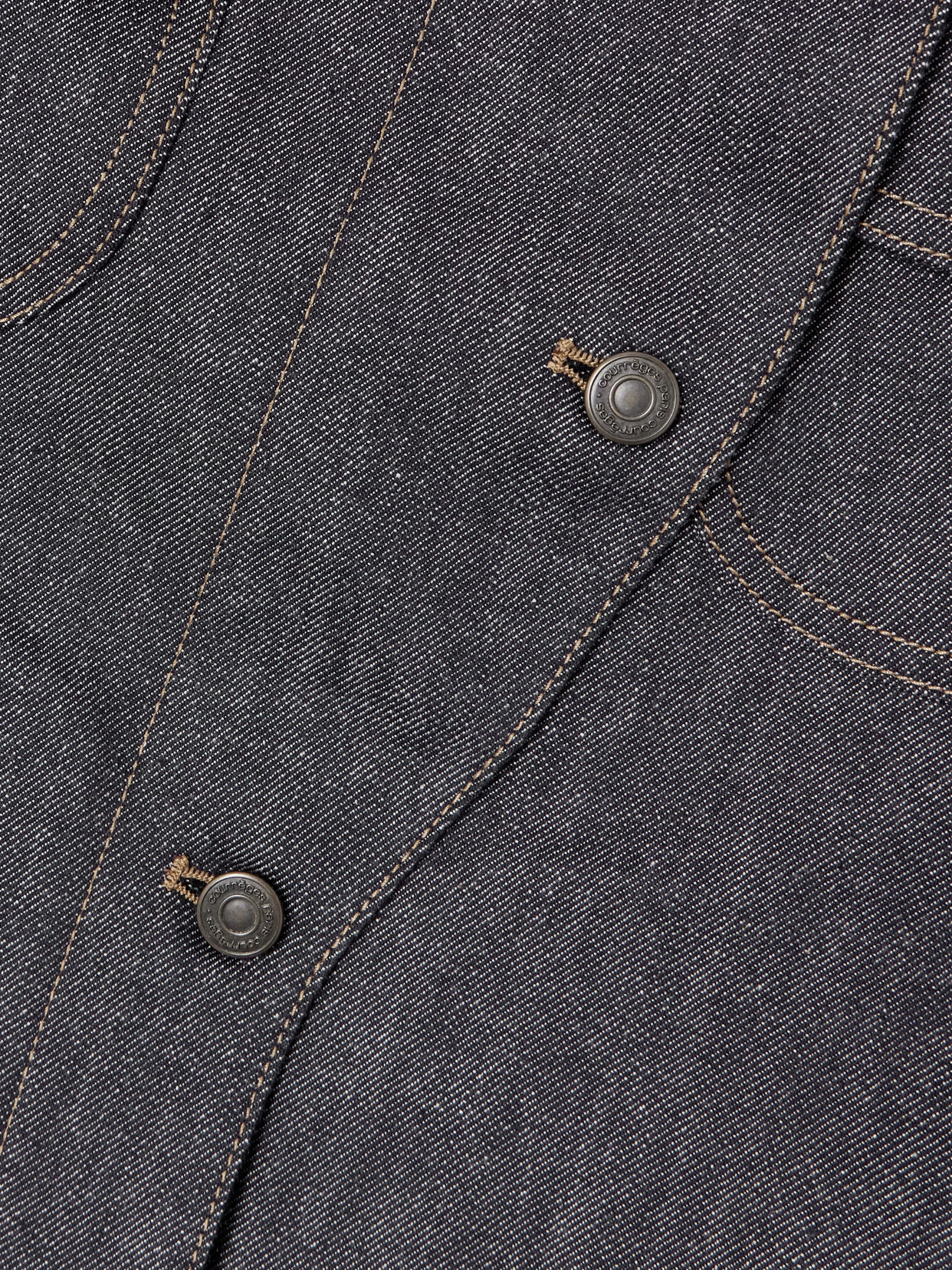 COURRÈGES CONVERTIBLE DENIM JACKET