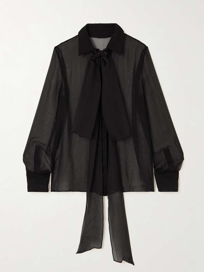 Valentino Garavani Pussybow Silk-chiffon Blouse