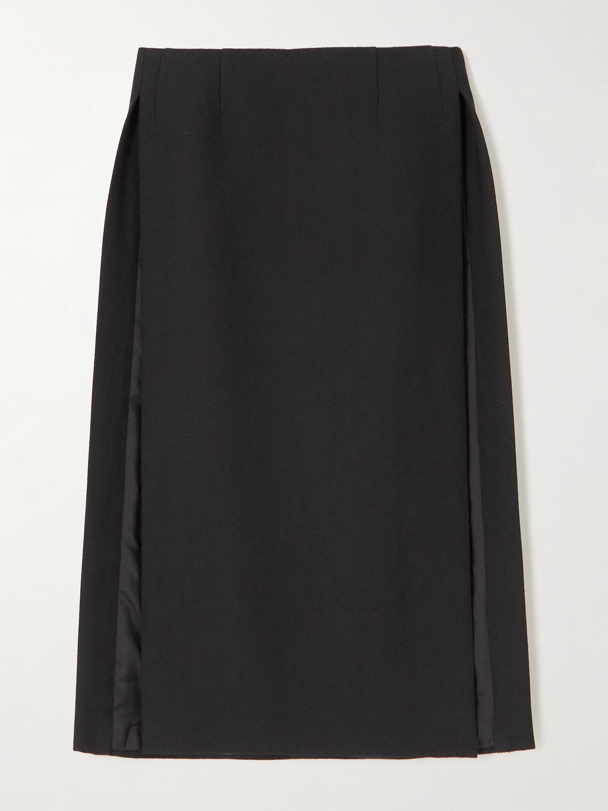 Valentino Garavani - Wool-cady Midi Skirt - Black