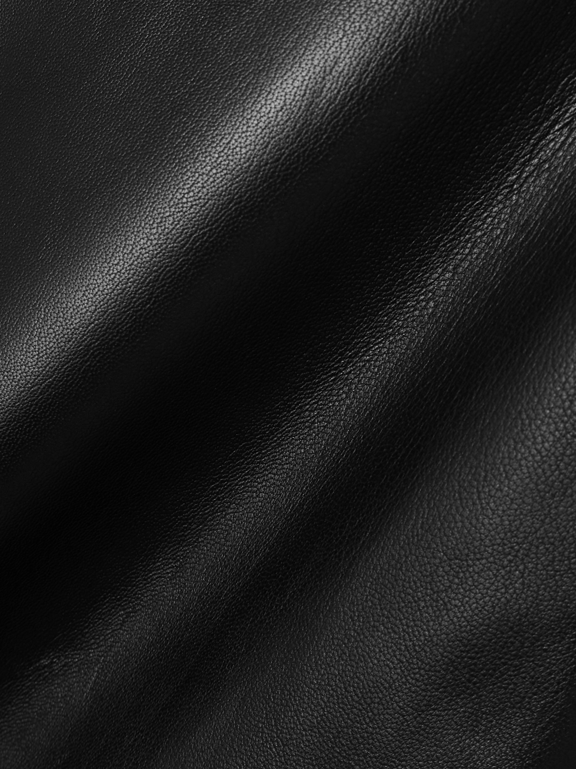 St. Agni Paneled leather maxi skirt