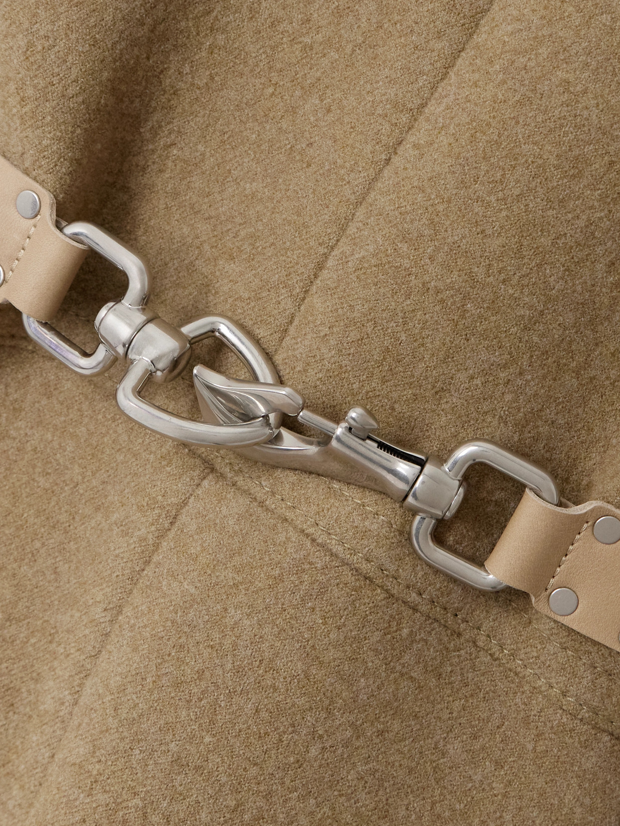 Burberry Wool And Silk-blend Coat In Neutrals