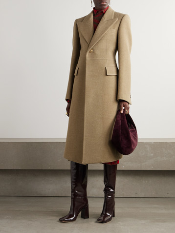 Burberry Wool and silk-blend coat