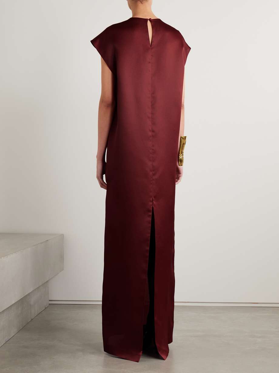 lohan silk-gazar maxi dress