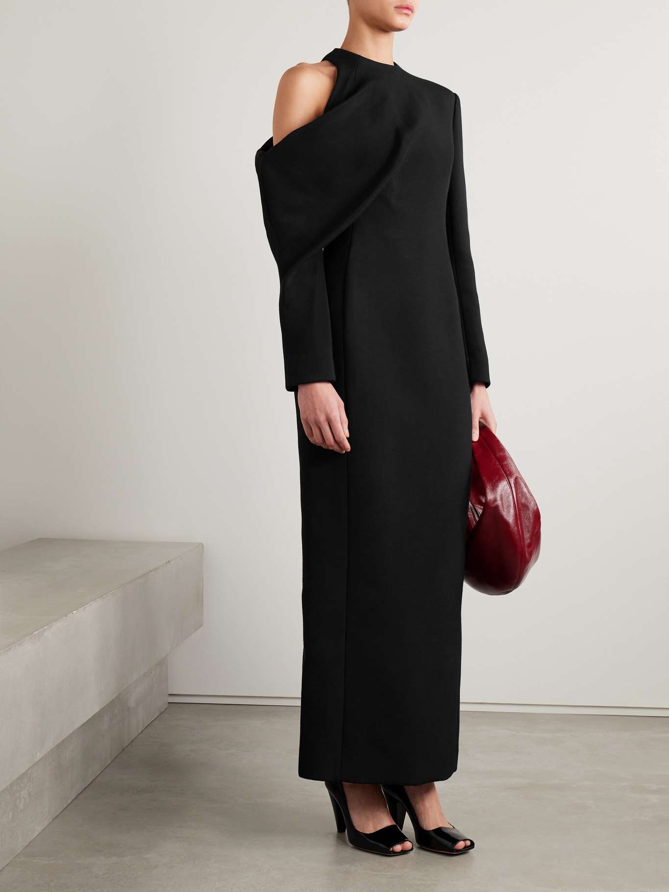 Cady Draped Twist Sleeveless Dress