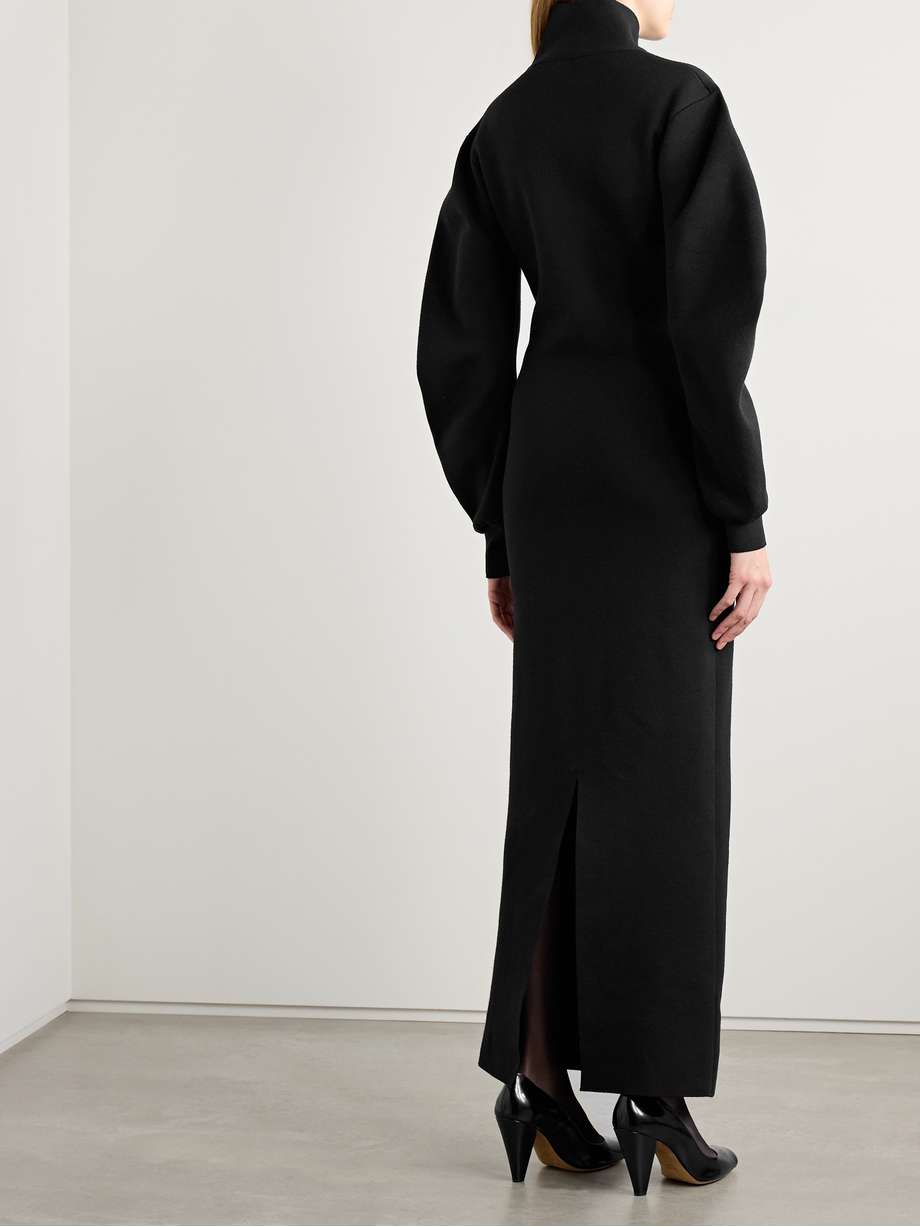 storm wool-blend turtleneck midi dress