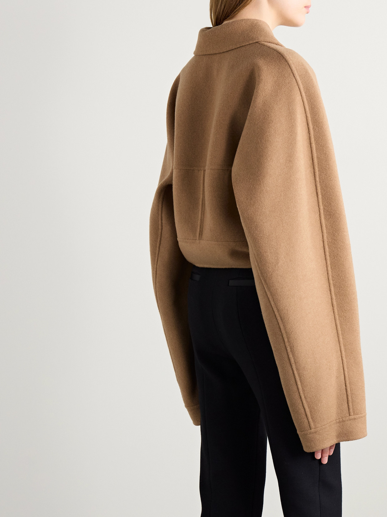 KHAITE SUE CROPPED WOOL JACKET