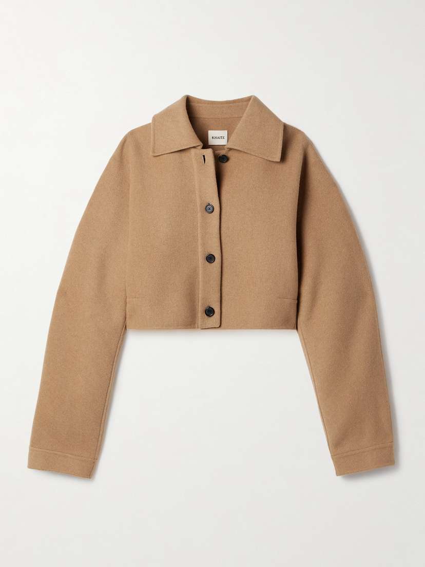 Khaite Sue Cropped Wool Jacket