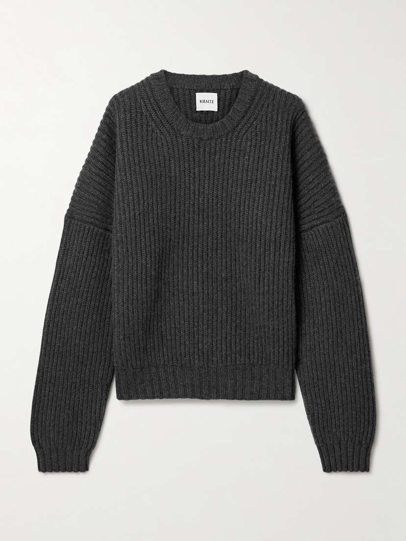 Khaite Manuela Ribbed Cashmere Sweater