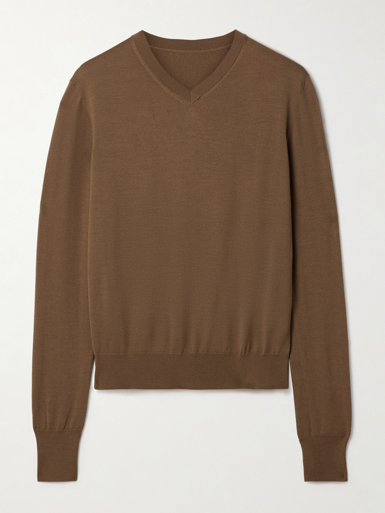 KHAITE - Senta Wool-blend Sweater - Brown