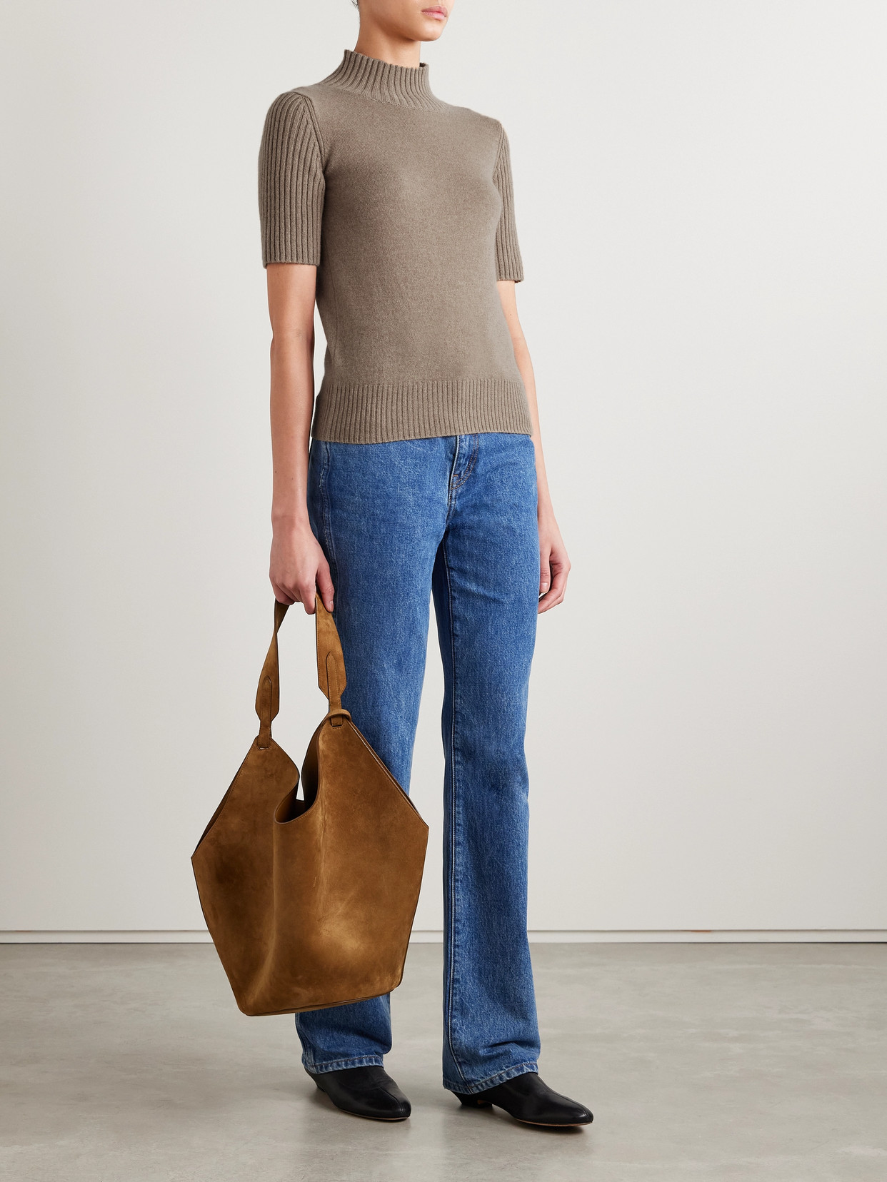 Khaite Talvi Cashmere Turtleneck Sweater In Brown