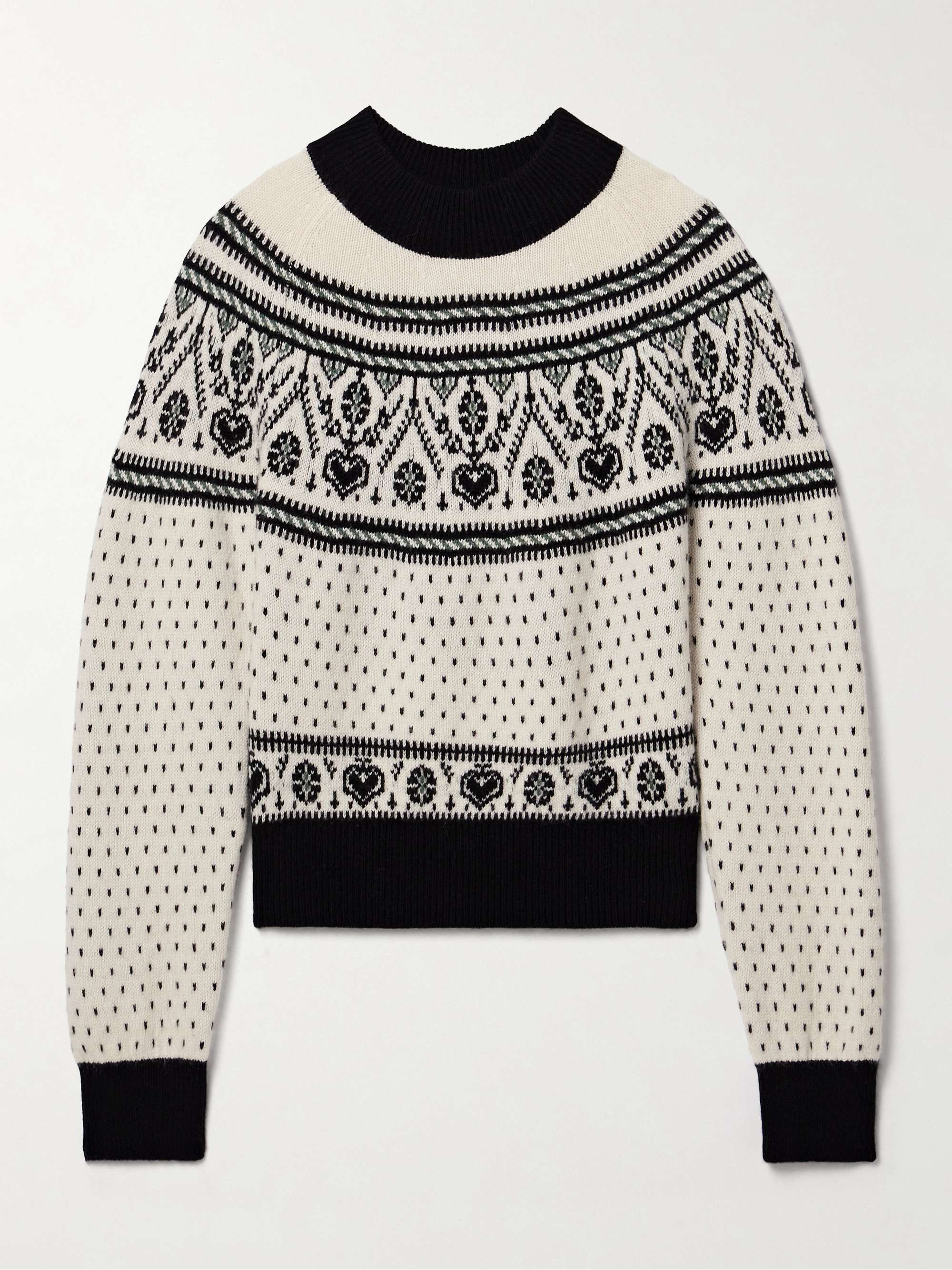 Intarsia cashmere sweater 2025
