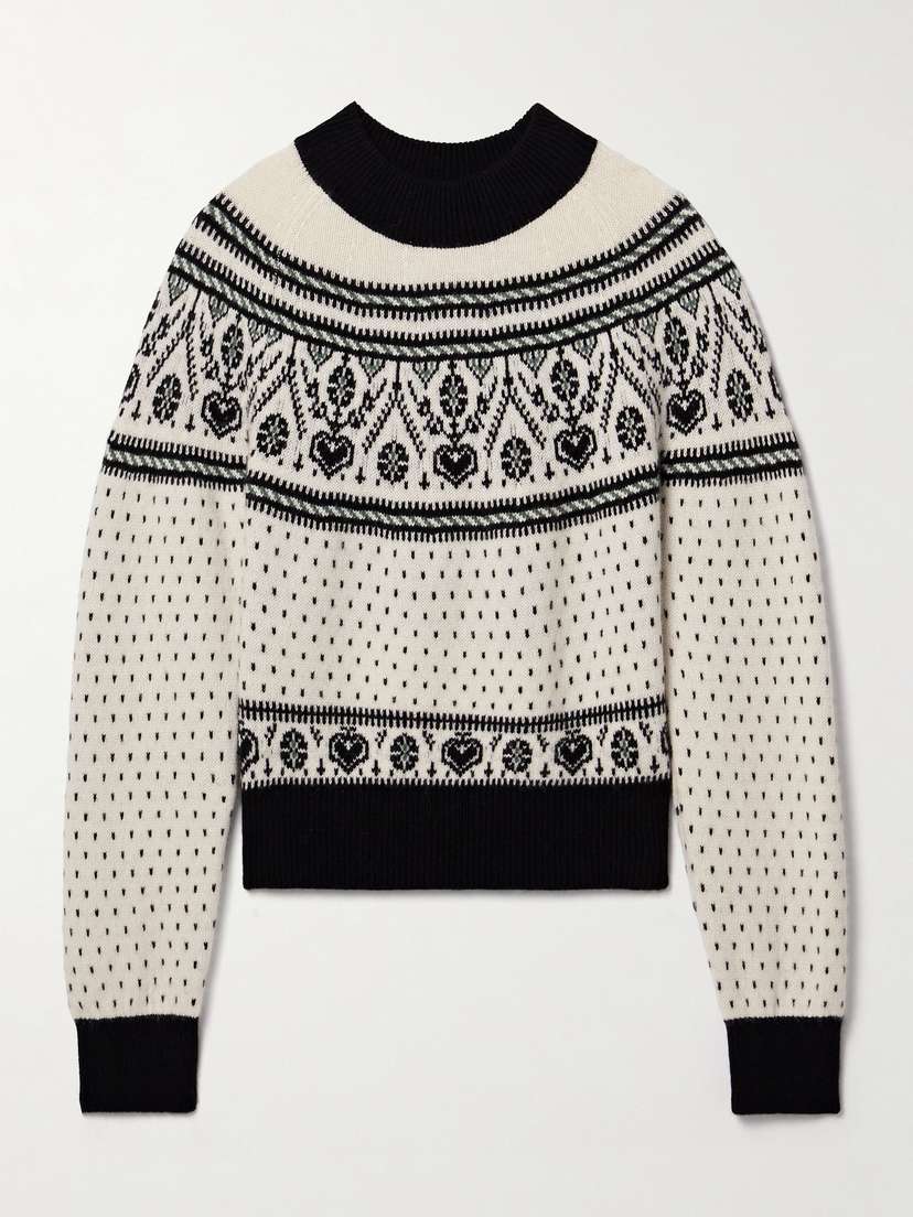 Khaite — Guy intarsia cashmere-blend sweater