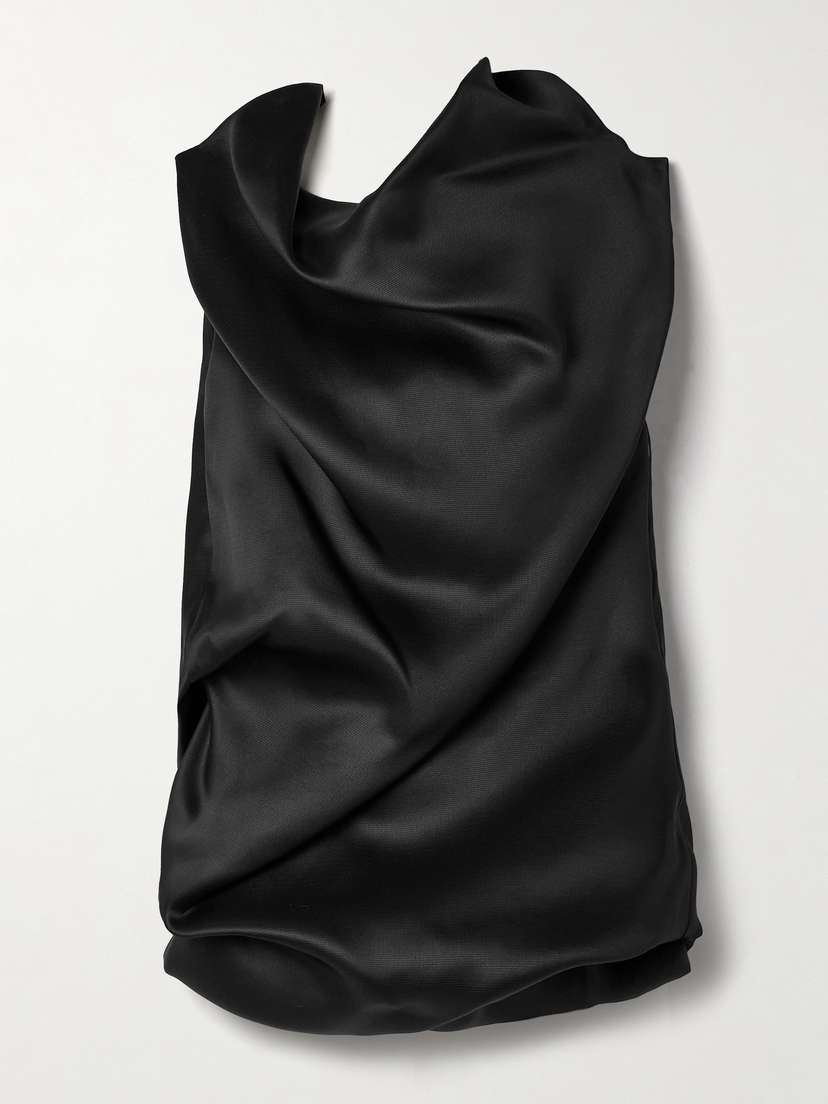 Khaite Luola Draped Silk-gazar Blouse
