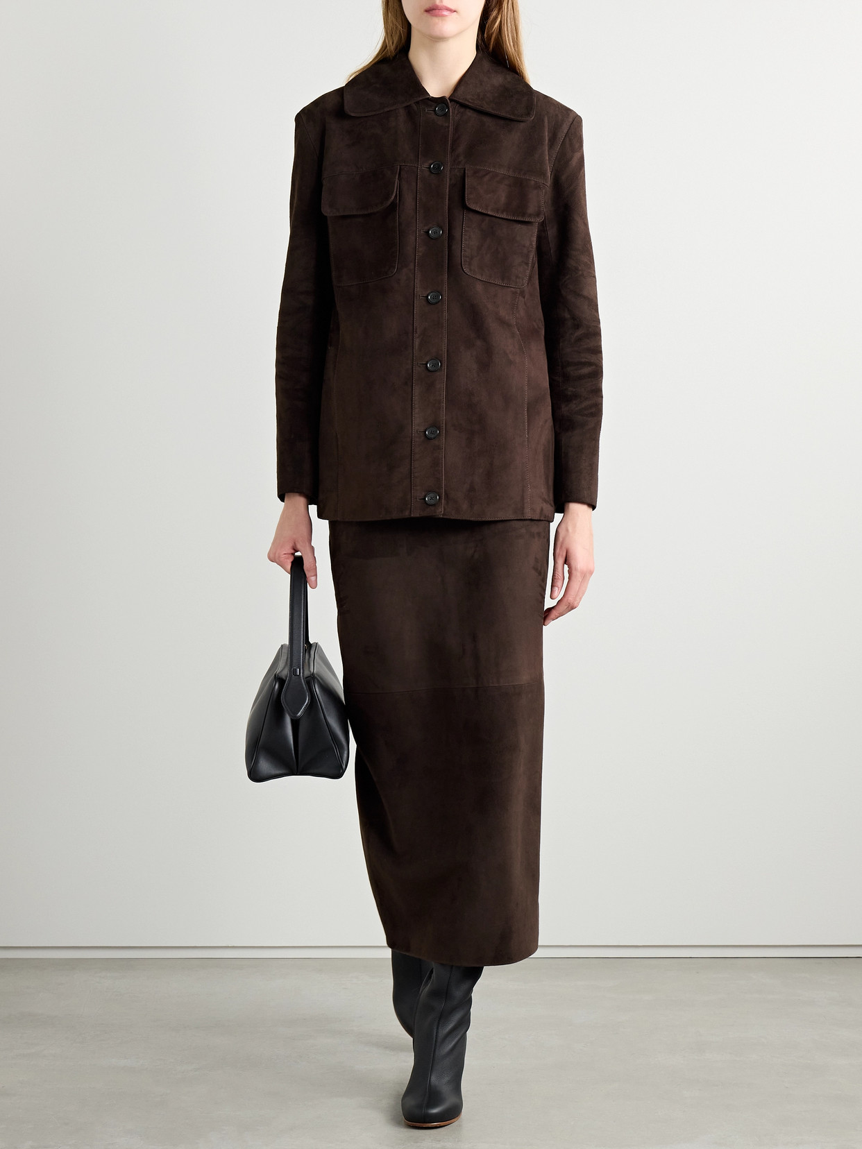 KHAITE IANA SUEDE JACKET