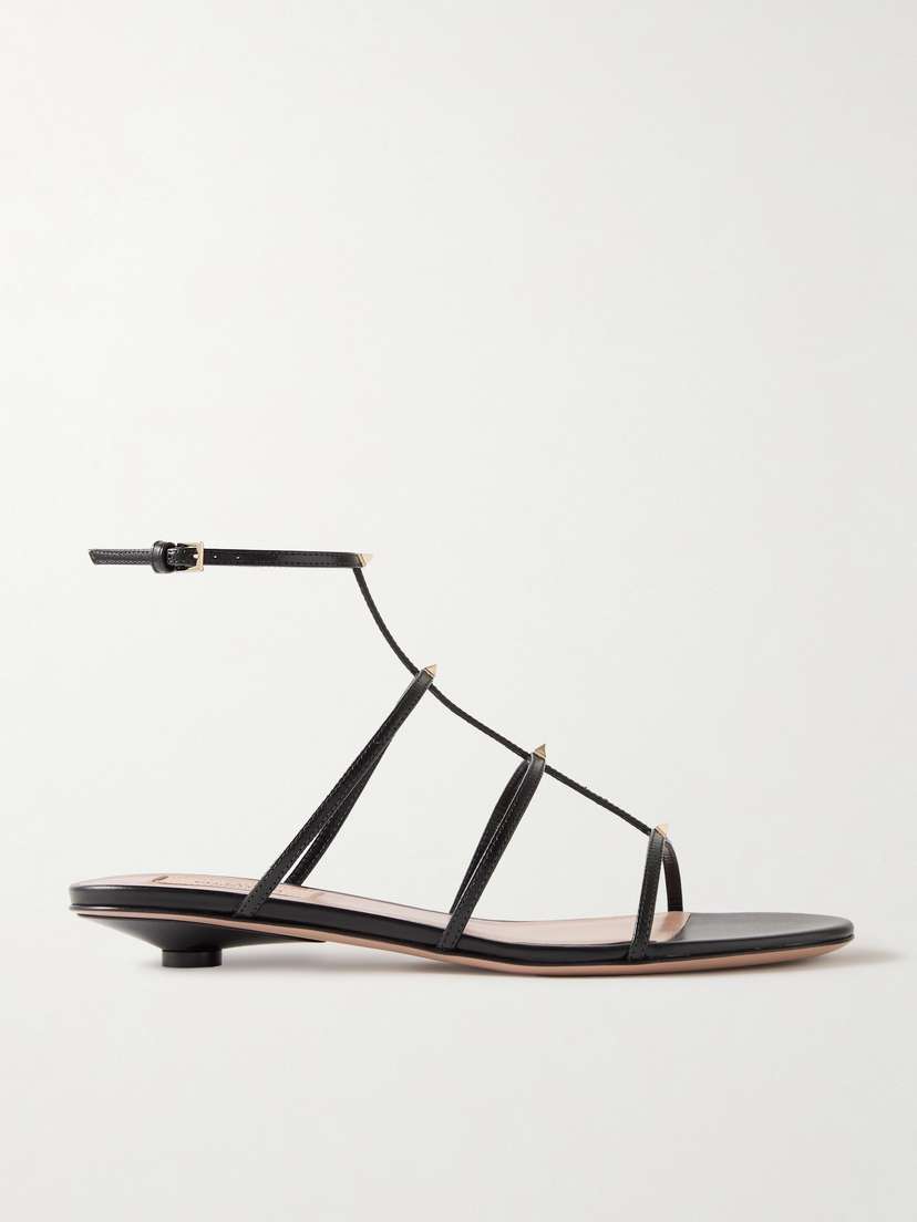 Valentino Garavani Rockstud Wispy 20 Embellished Leather Sandals