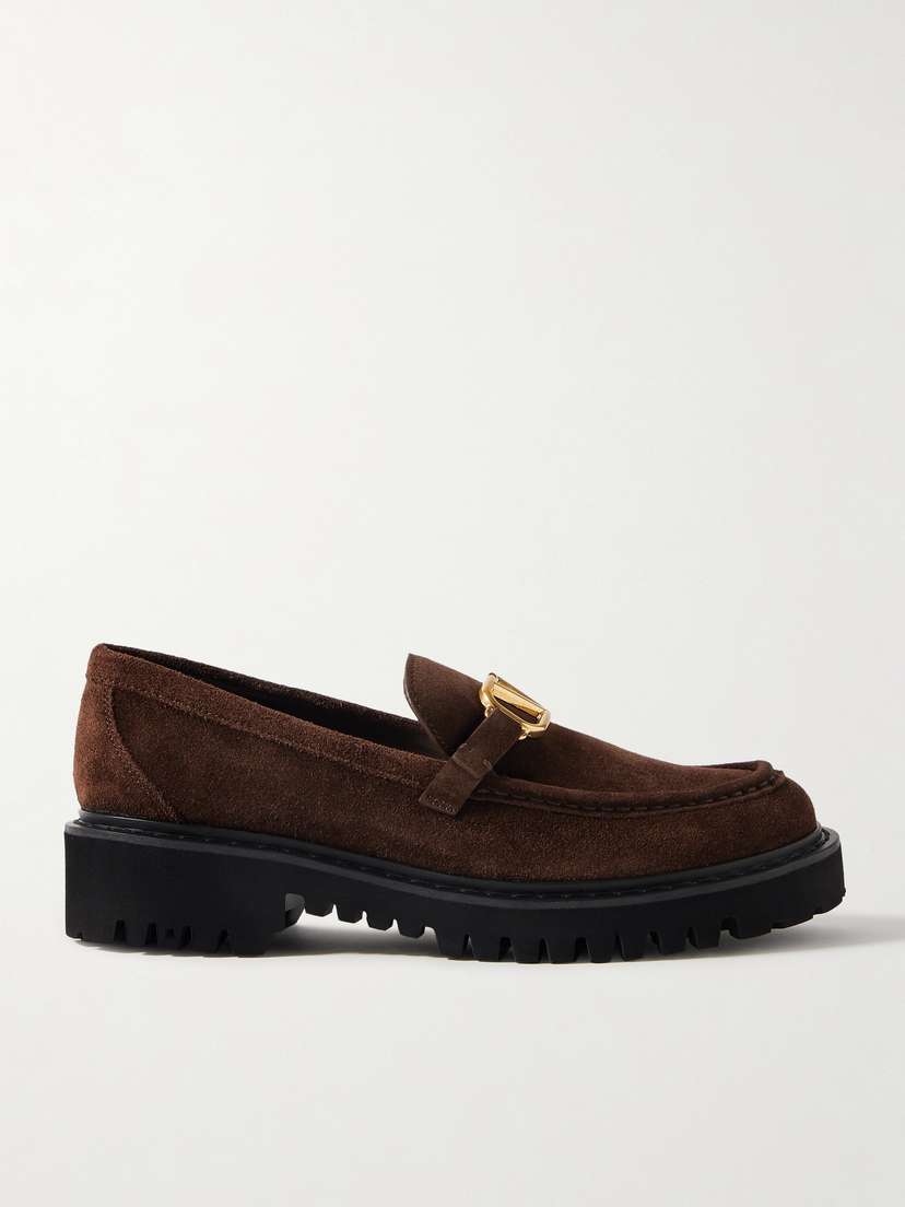 Valentino Garavani Vlogo 30 Suede Loafers
