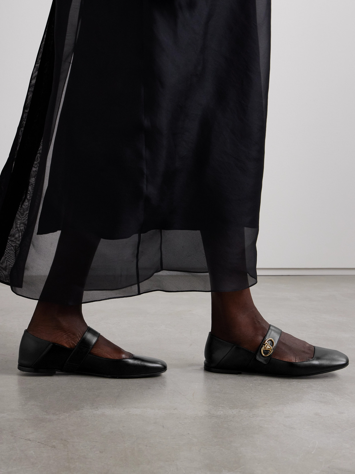 Valentino Vlogo Locker Mary Jane In Black