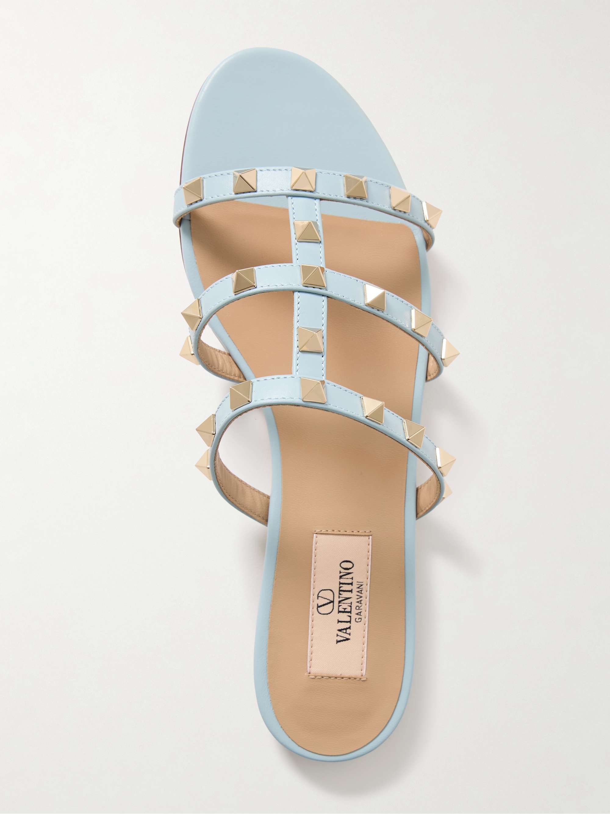 Sandales en cuir Rockstud bleu IT36