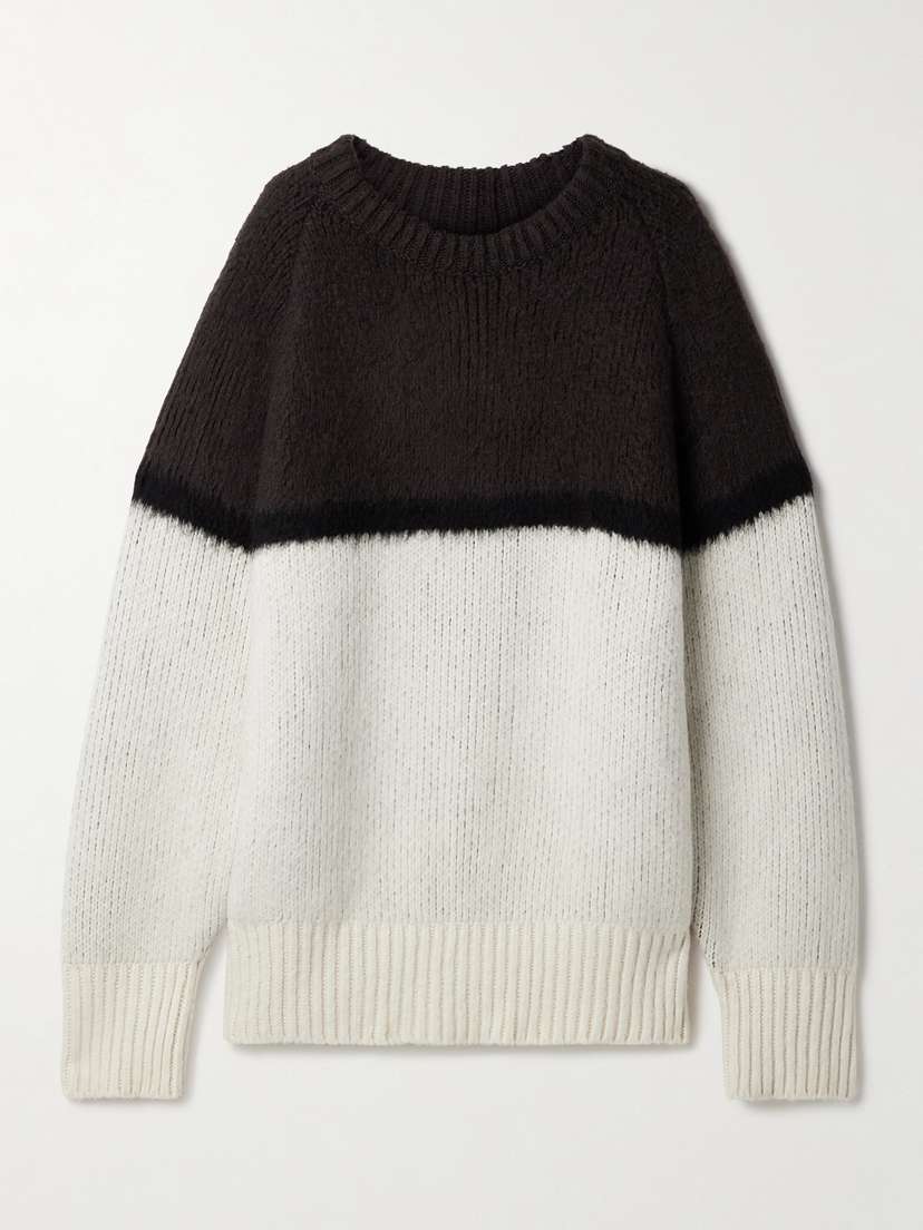 Khaite Martina Oversized Ribbed Cashmere And Mohair-blend Sweater