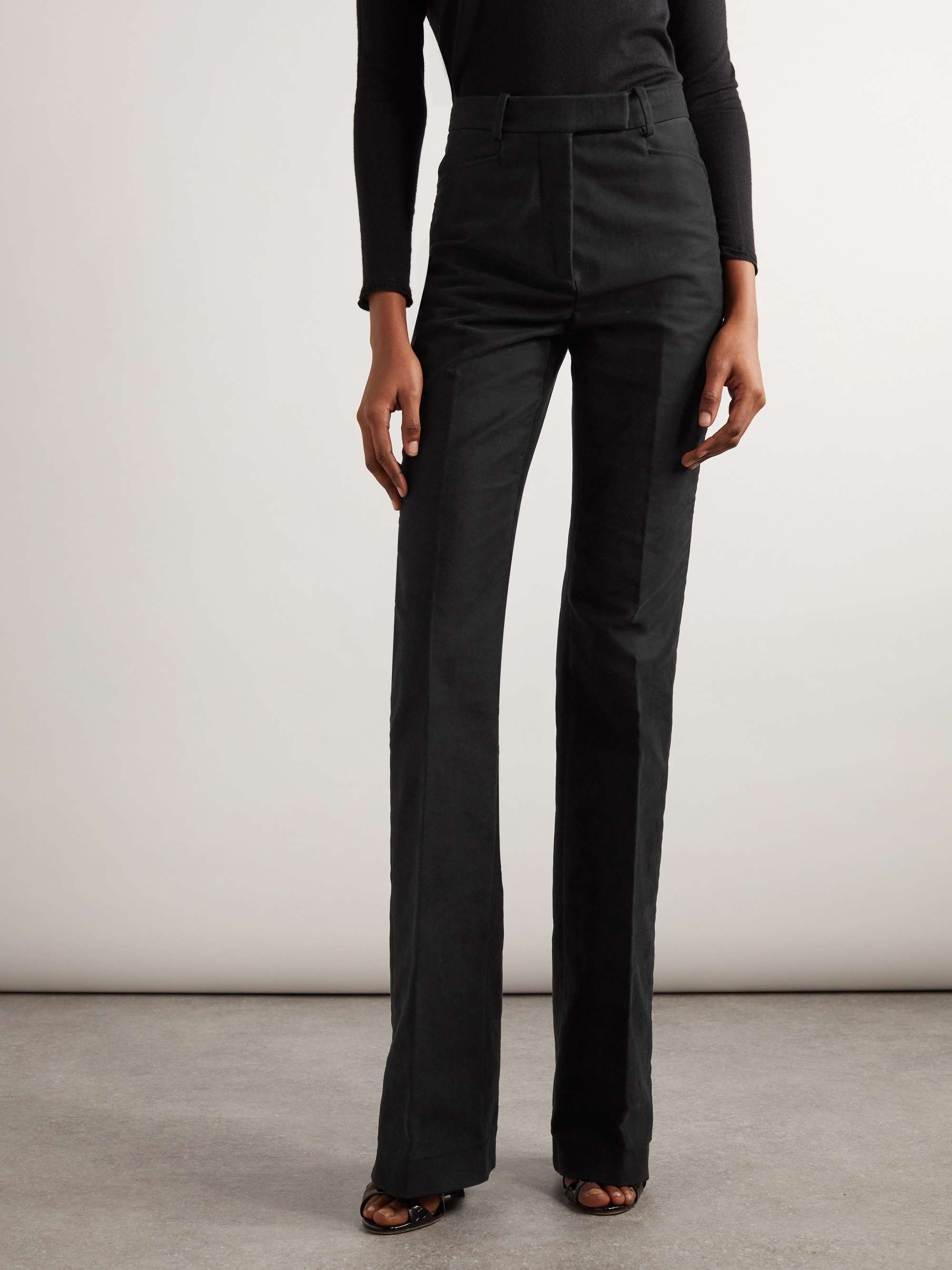 TOM FORD Cotton-moleskin straight-leg pants | NET-A-PORTER