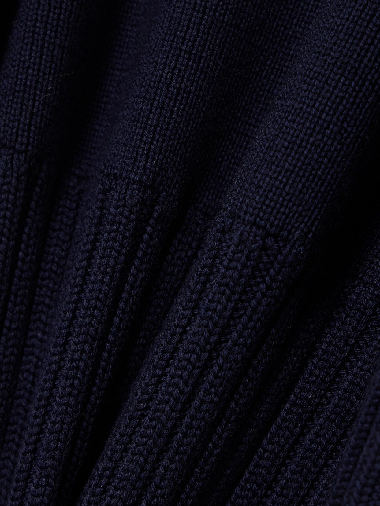 Loewe Ribbed Wool Sweater In Blue