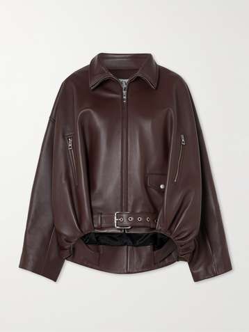 LOEWE ロエベ スエード レザー ダブル ライダース ジャケット