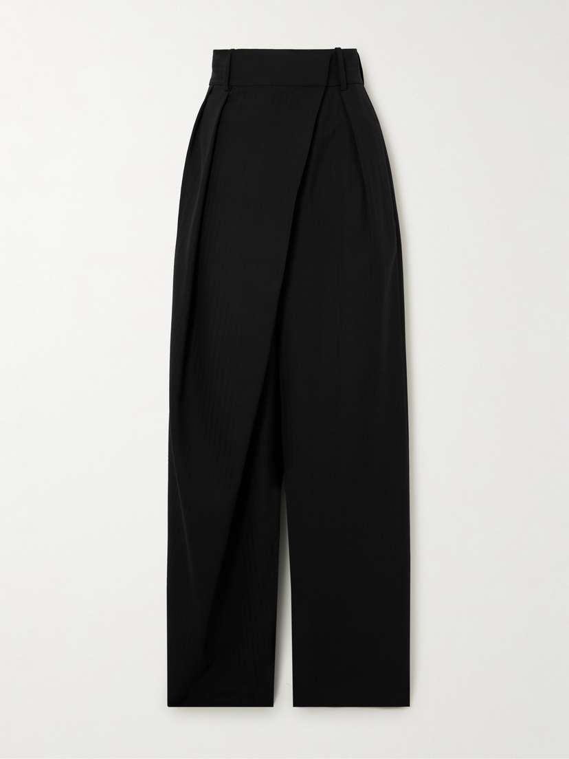 Loewe Asymmetric Wide-leg Wool Pants