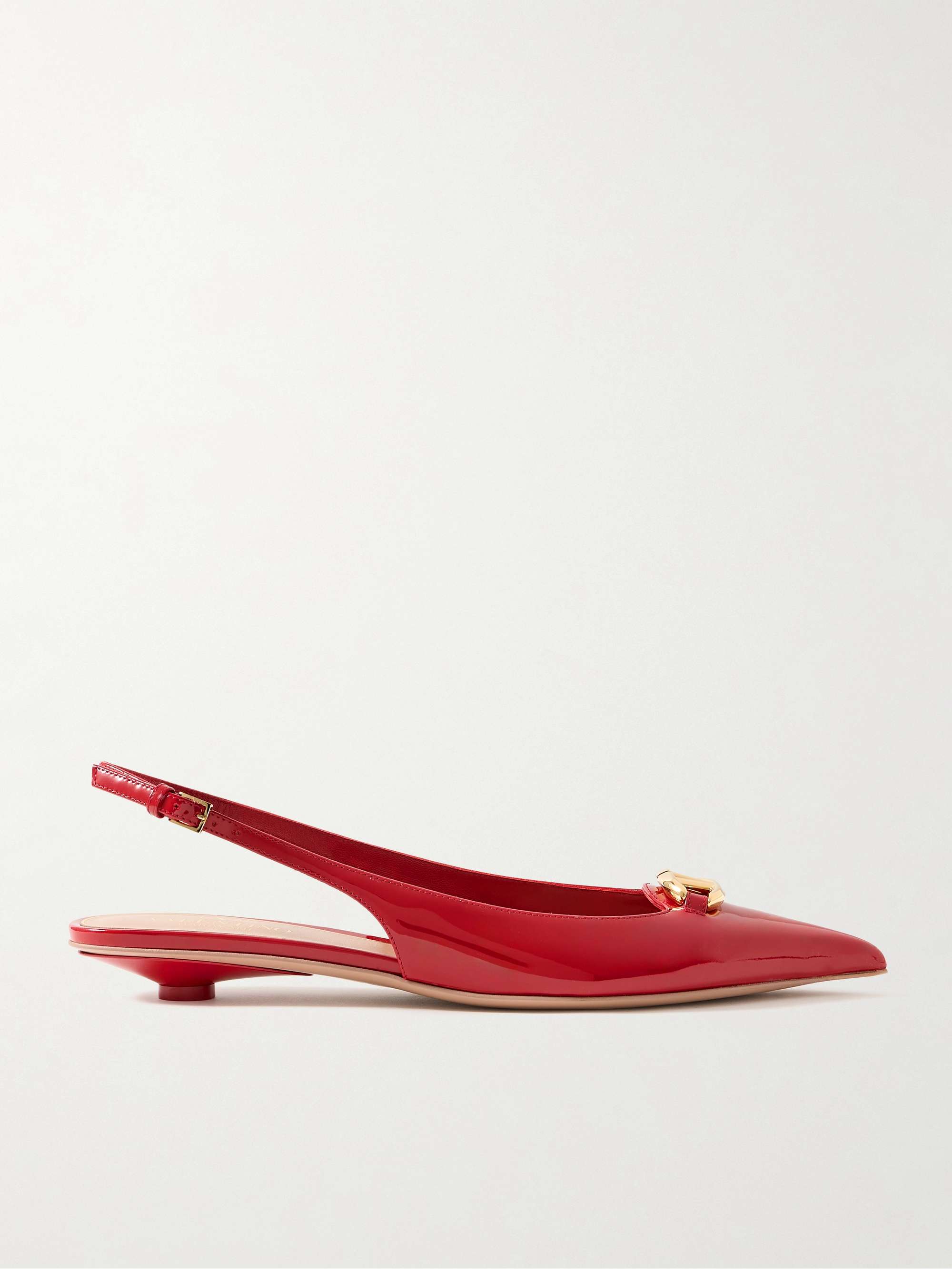 VLOGO Bold 20 embellished patent leather pumps red IT36.5