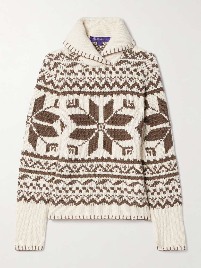 Ralph Lauren Collection Fair Isle Cashmere Sweater