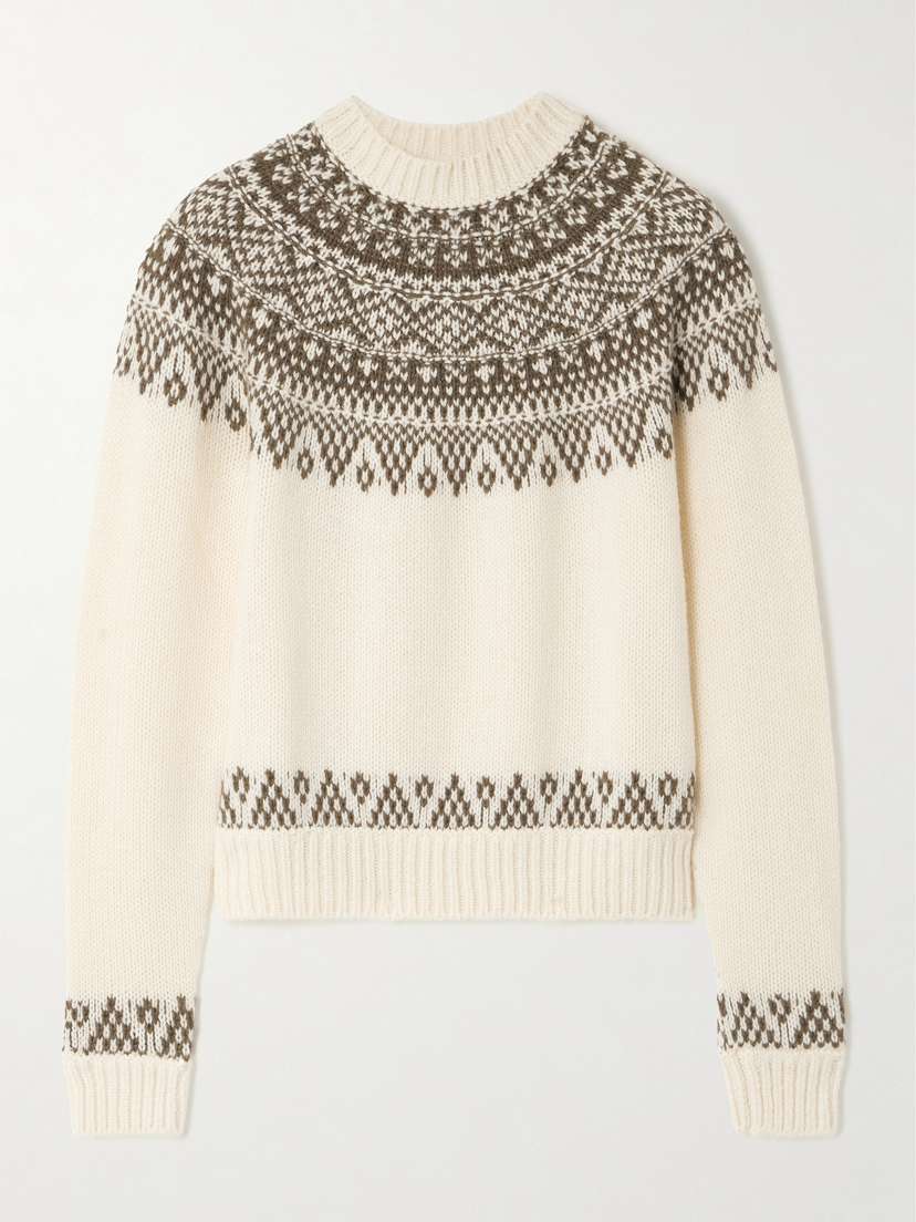 Ralph Lauren Collection Fair Isle Cashmere And Wool-blend Jacquard-knit Sweater