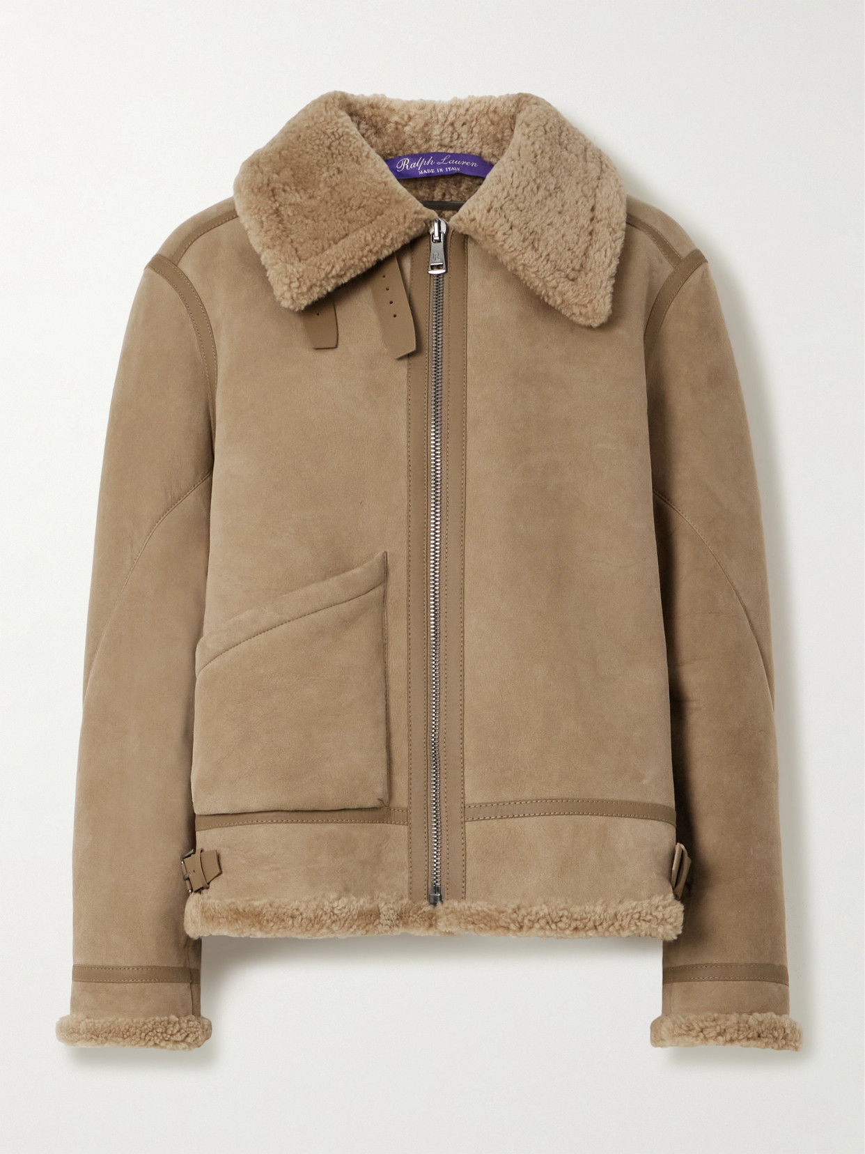Polo Ralph Lauren Watson Shearling Jacket In Brown