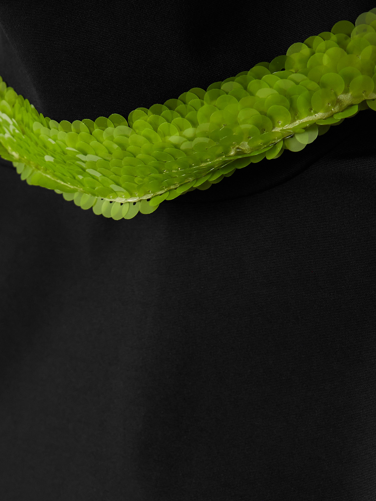 16arlington Weir Sequin-embellished Cady Turtleneck Midi Dress In Black