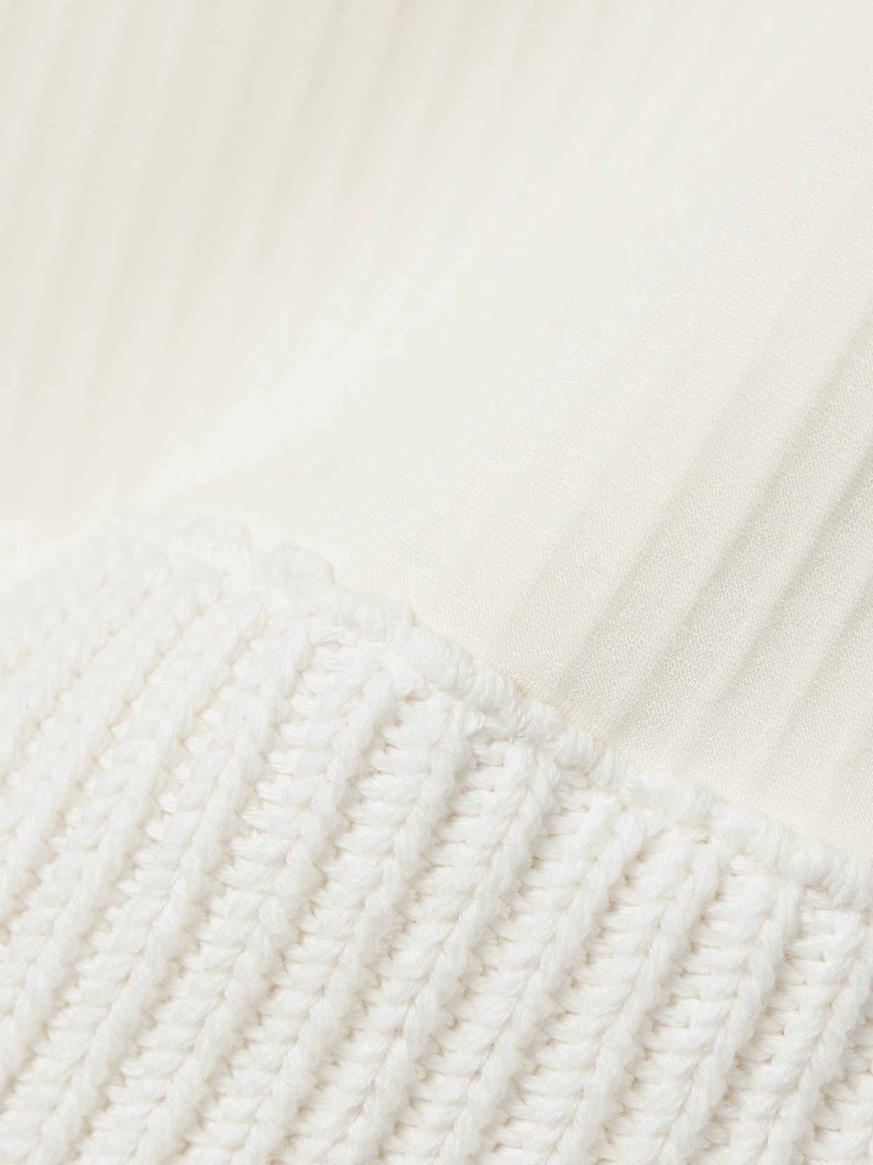 16arlington Keo Cotton-trimmed Ribbed Stretch-jersey Tank In Ecru