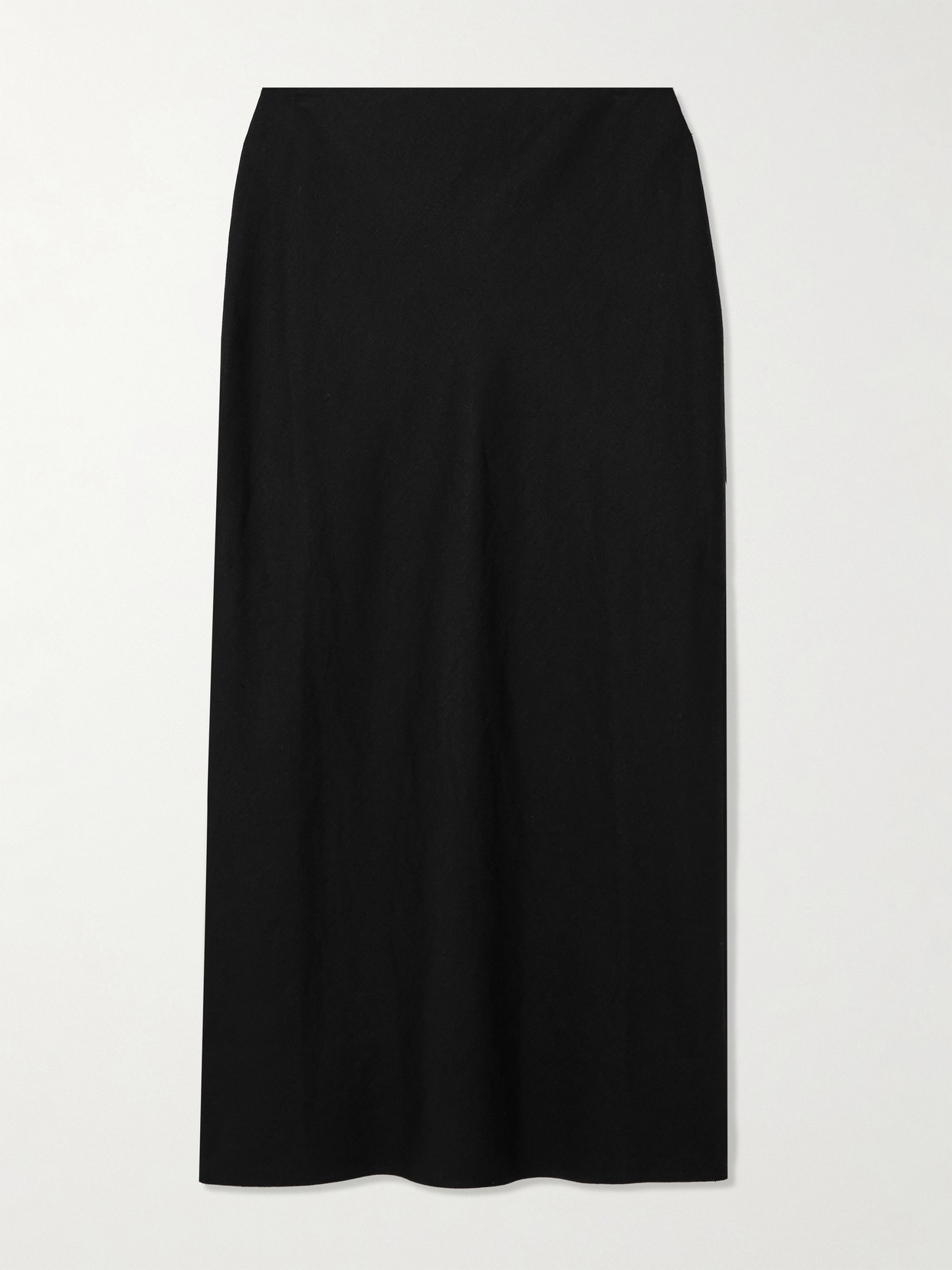 Saloni - Carine-b Linen Midi Skirt - Black