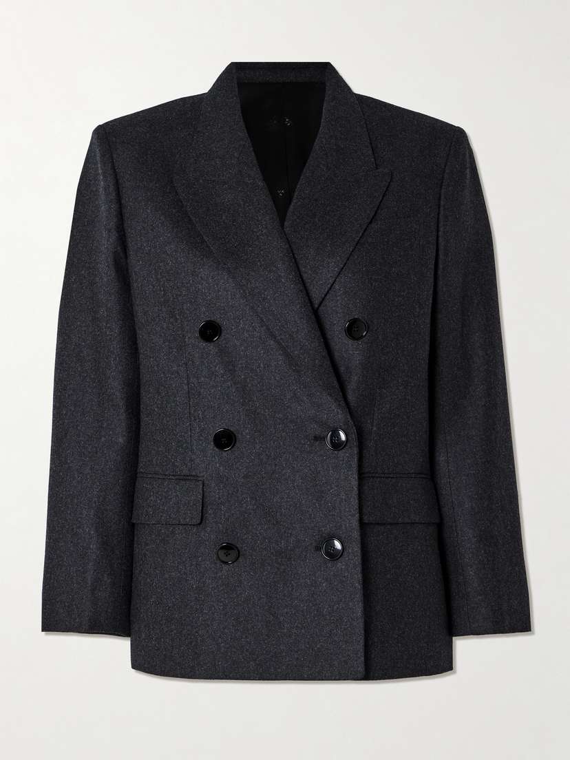 Isabel Marant Natalia Double-breasted Wool-flannel Blazer