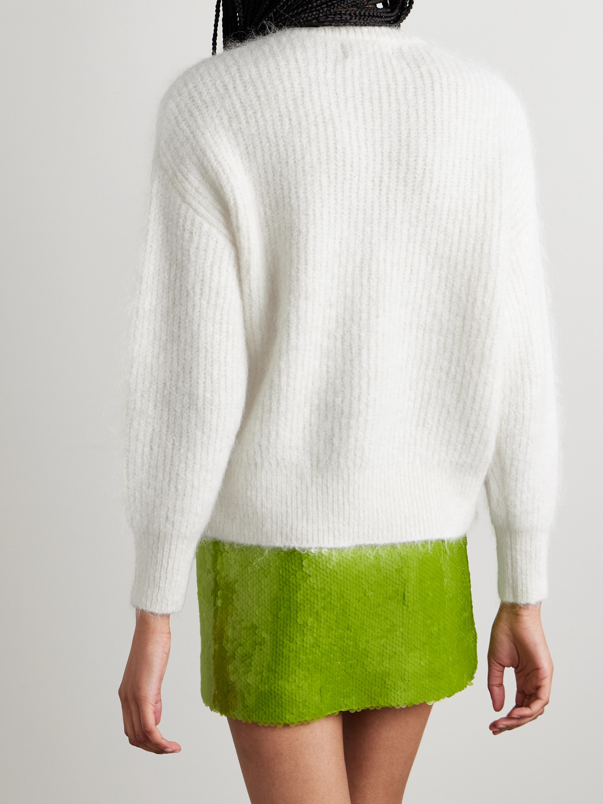 16arlington Sephia Ribbed Alpaca-blend Sweater In Ecru