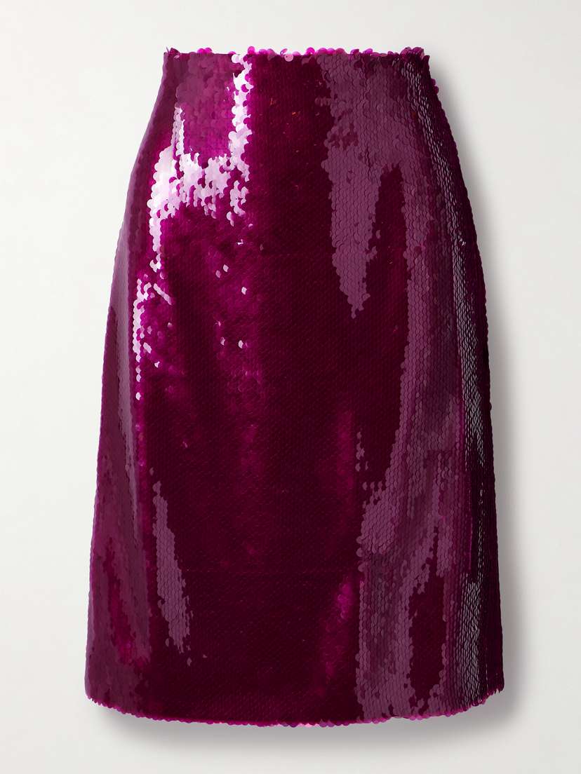 16Arlington Este Sequined Crepe Midi Skirt
