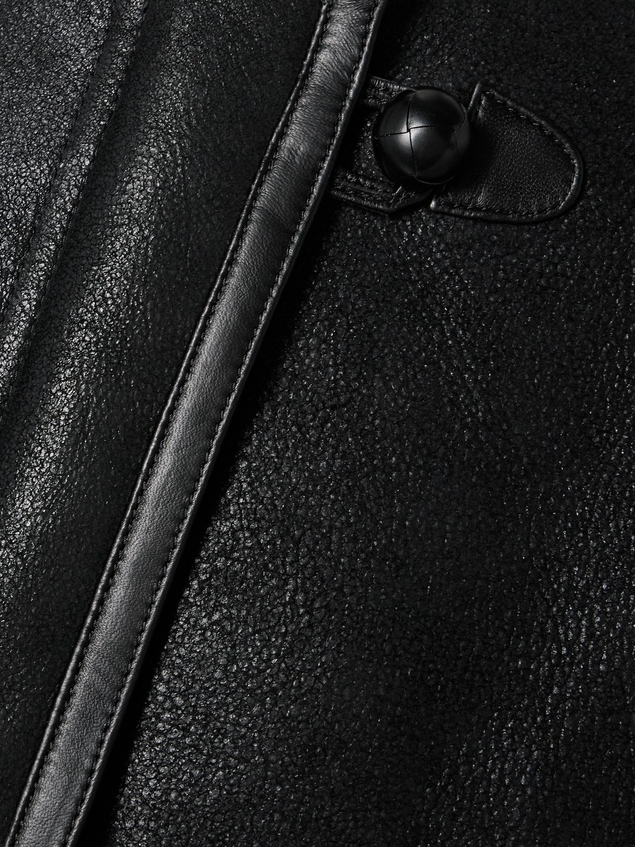 Isabel Marant Adael Shearling Coat In Black