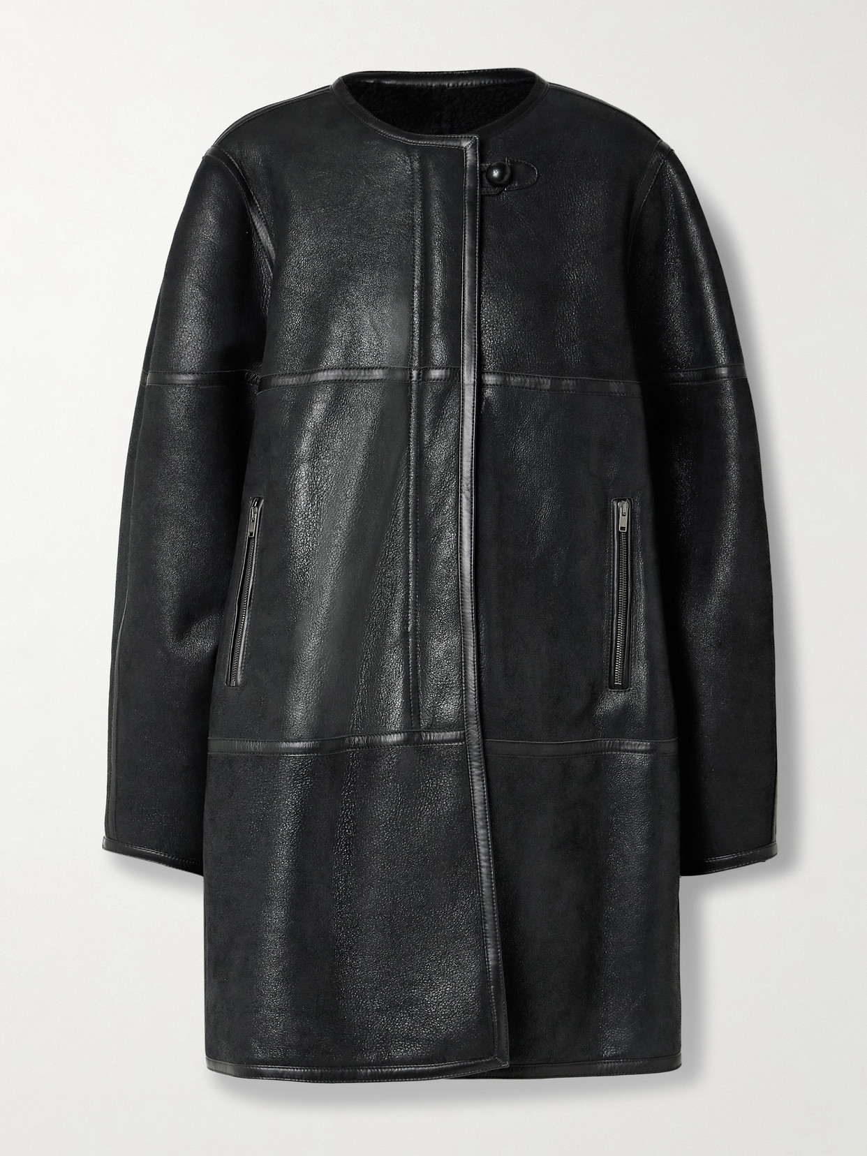 Isabel Marant - Adael Shearling Coat - Black
