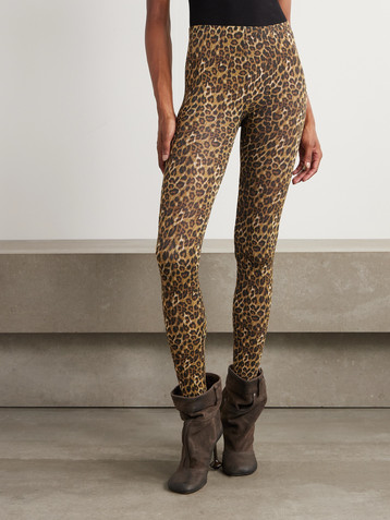 Isabel Marant Joshua leopard-print stretch-jersey leggings