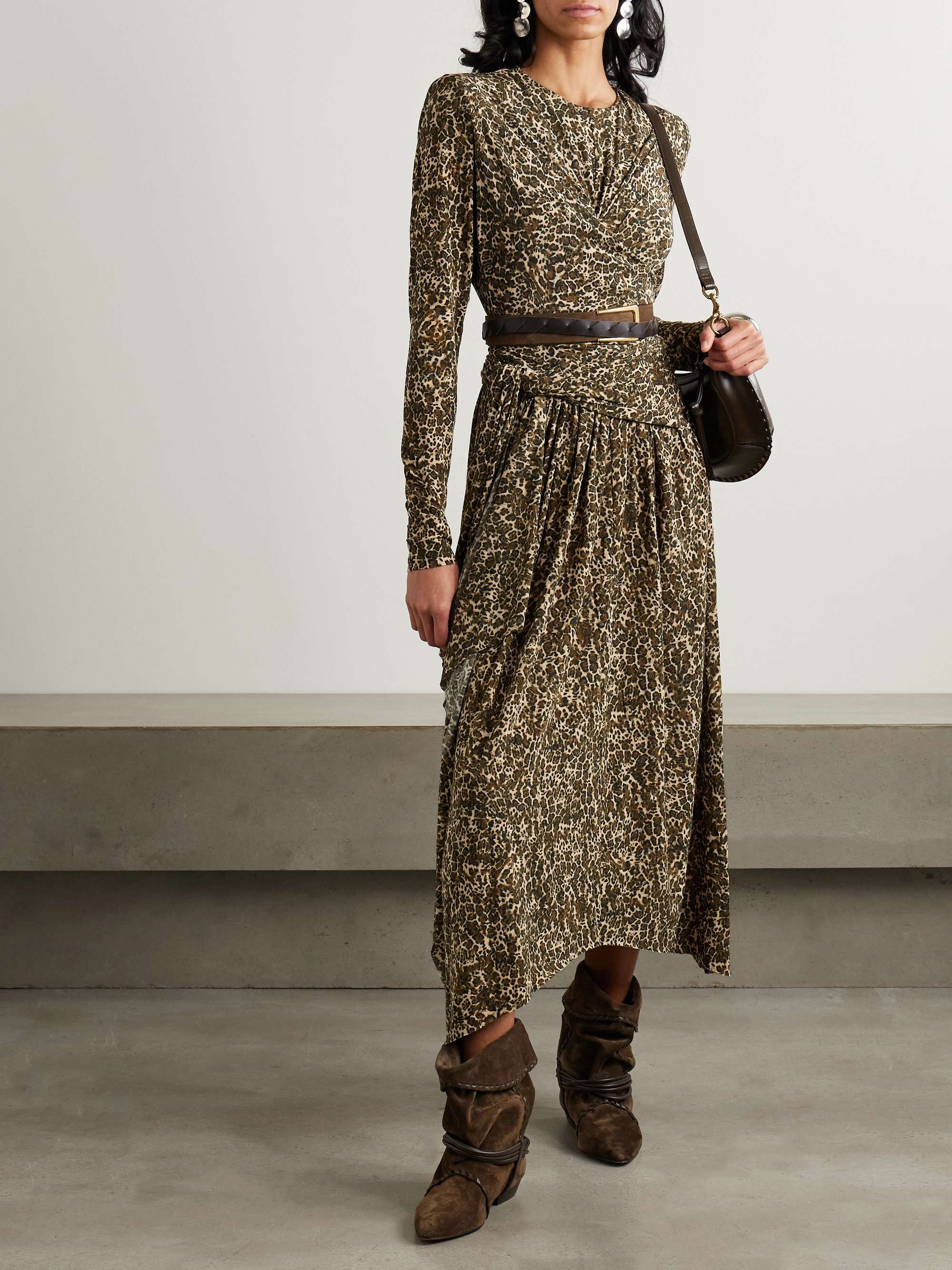 Isabel marant leopard dress discount