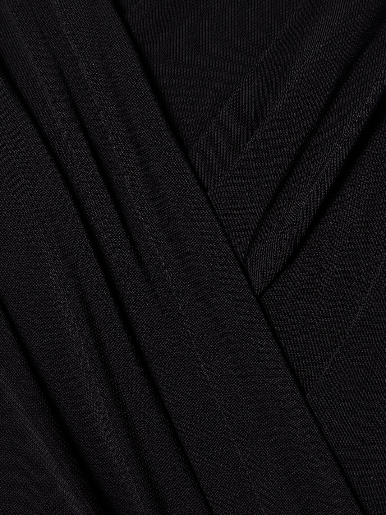 Isabel Marant Zorah Draped Ruched Stretch-jersey Midi Dress In Black