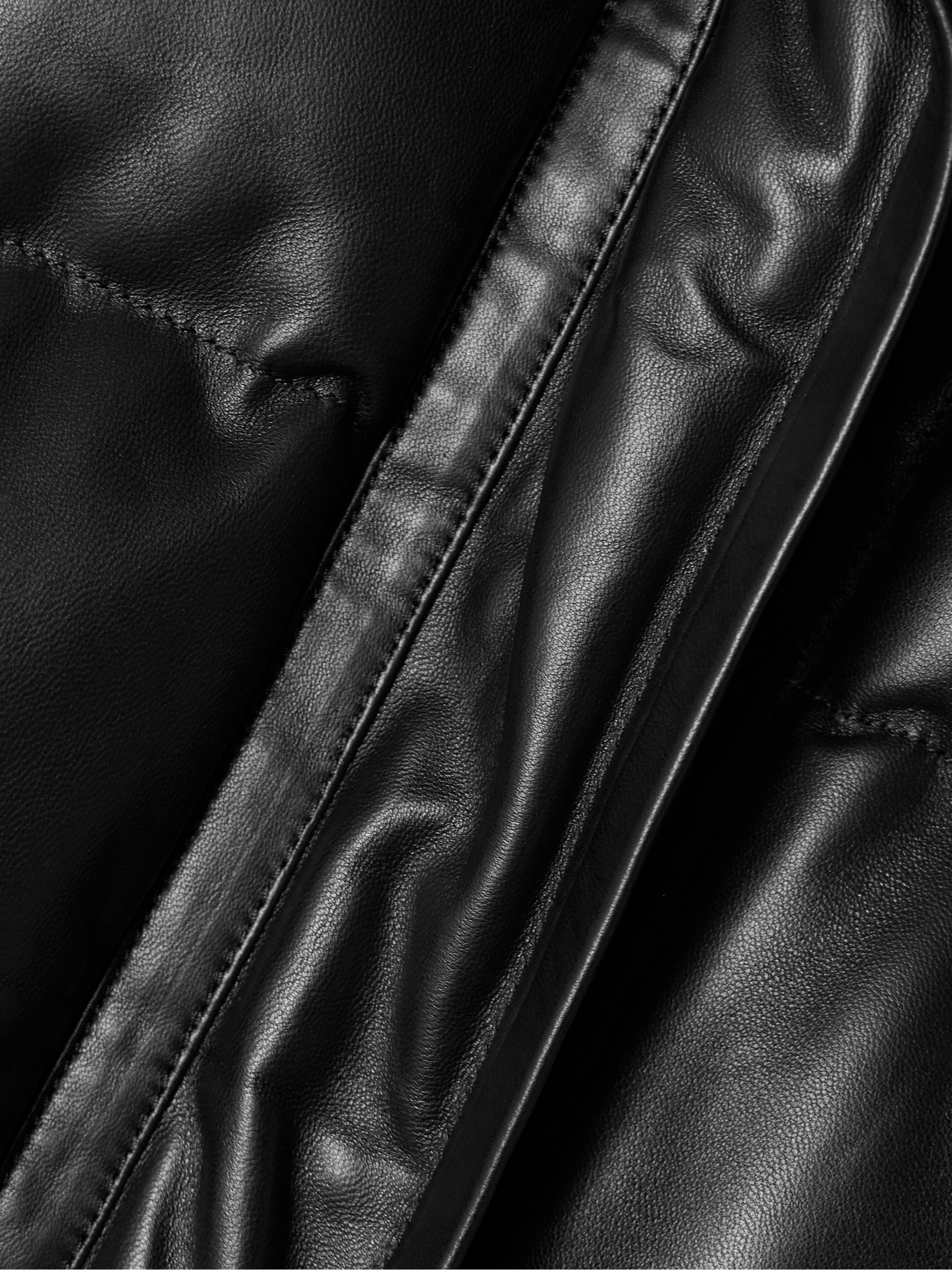 Isabel Marant Kelori hooded padded quilted leather coat thumbnail