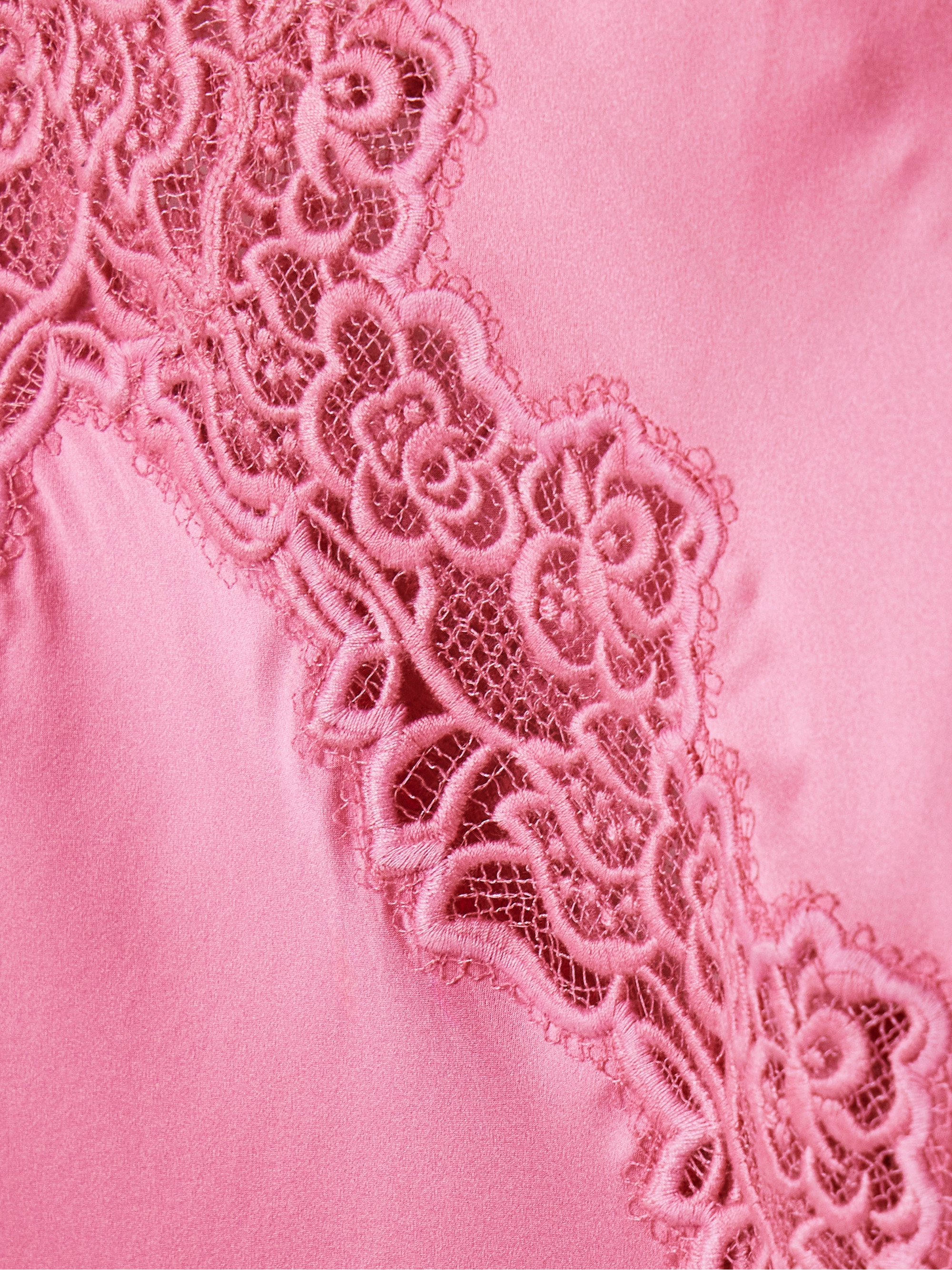 Rebecca Vallance Selena lace-trimmed silk-satin gown